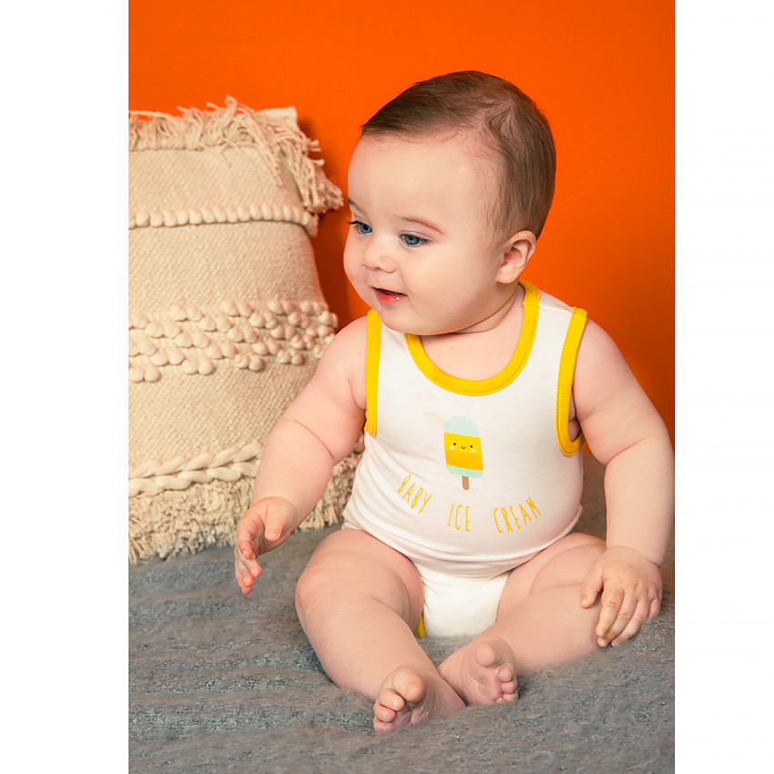 Pack de 7 bodies sin mangas con estampado fantasía para bebé niño 