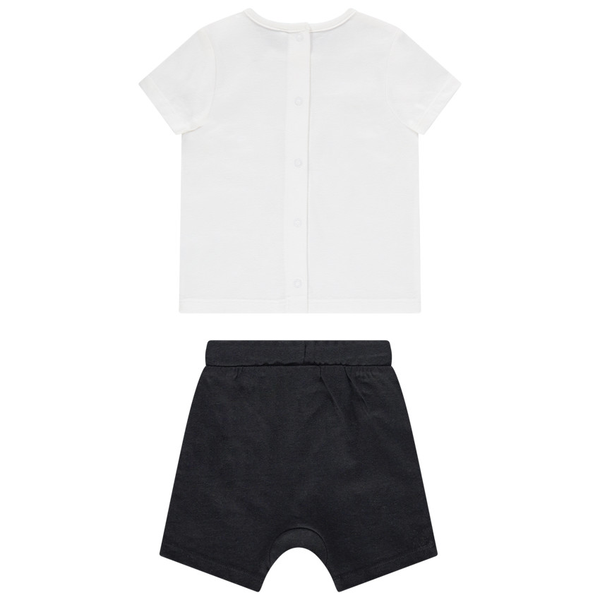 Conjunto de algodón ecológico con camiseta con estampado de animales y pantalón corto  Additional Conjunto de algodón ecológico con camiseta con estampado de animales y pantalón corto