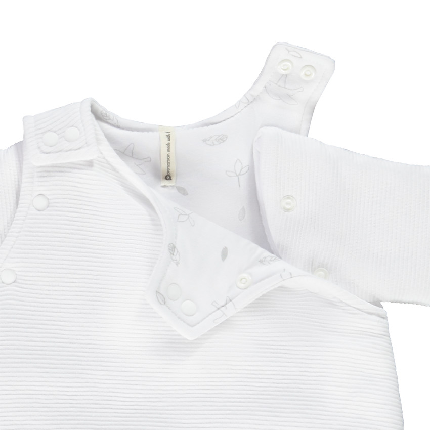 Pelele especial para prematuros con mangas largas desmontables en poliéster forrado de algodón TOG 2 