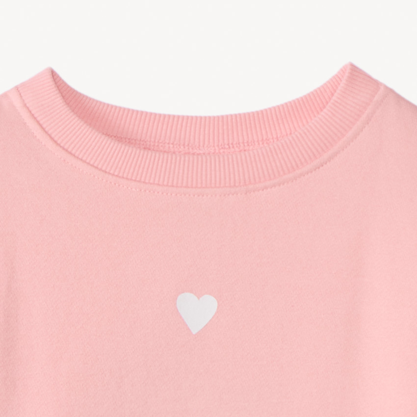 Conjunto sudadera y pantalón de chándal liso para bebé niña 