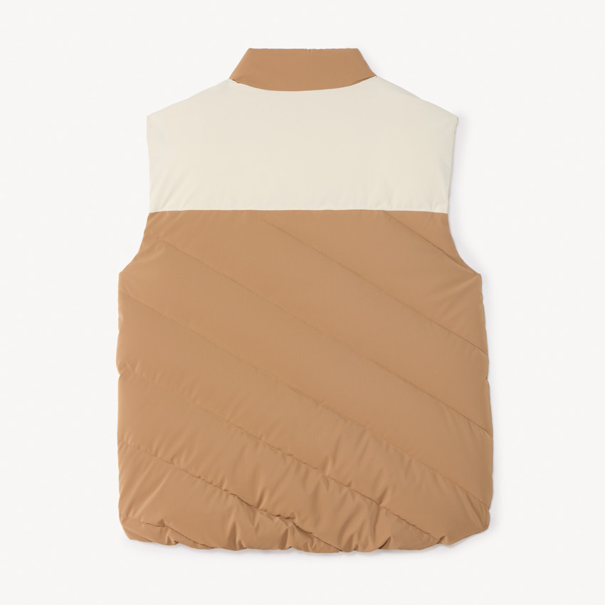 Chaleco acolchado efecto color block para niño 