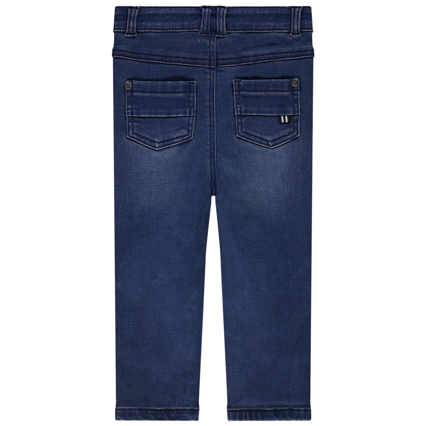 Jean en denim avec print en relief voilier pour bébé garçon 