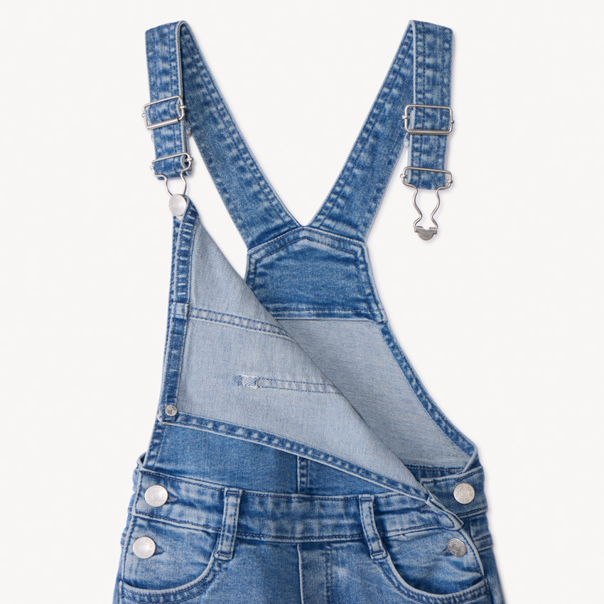 Mono largo de denim para niña 
