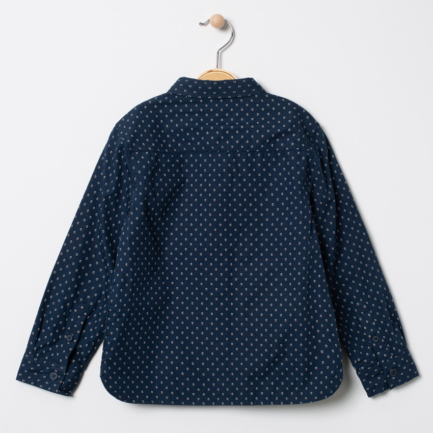 Camisa de manga larga con  motivo  all-over y bolsillos  Additional Camisa de manga larga con  motivo  all-over y bolsillos