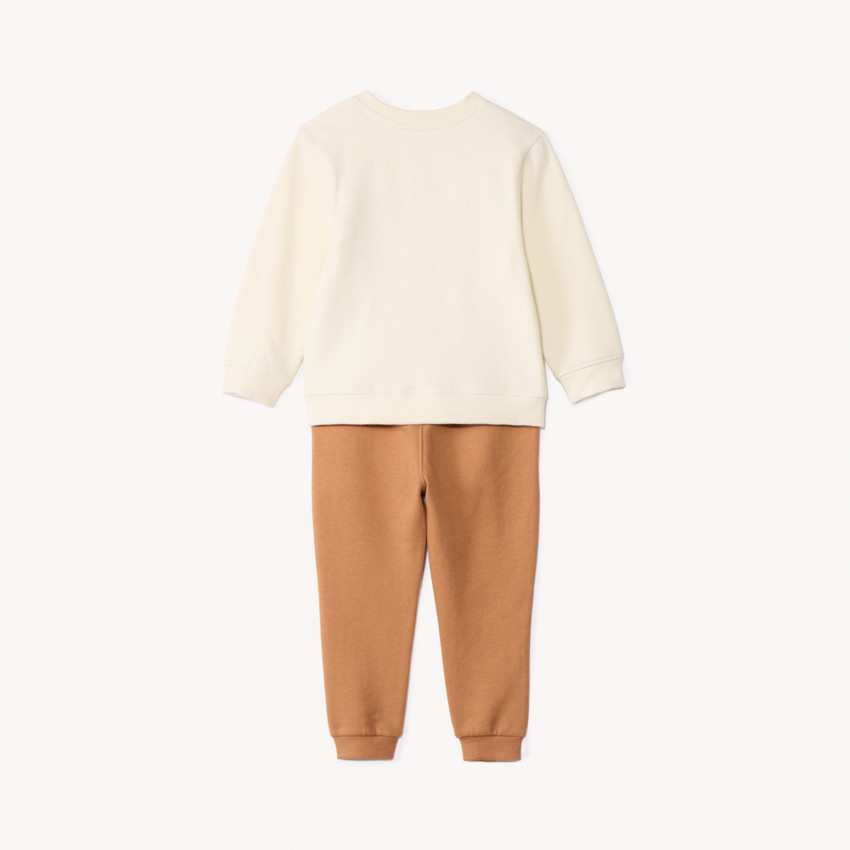 Conjunto de chándal de felpa estampada para bebé niño 