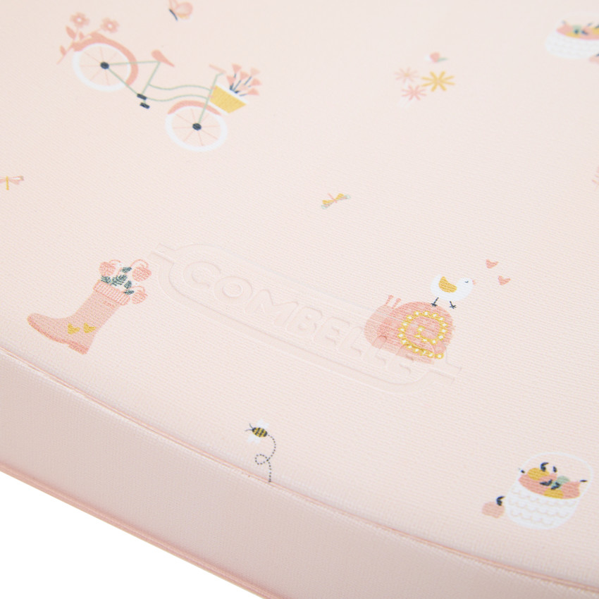 Matelas à langer Promenade Bucolique rose clair 
