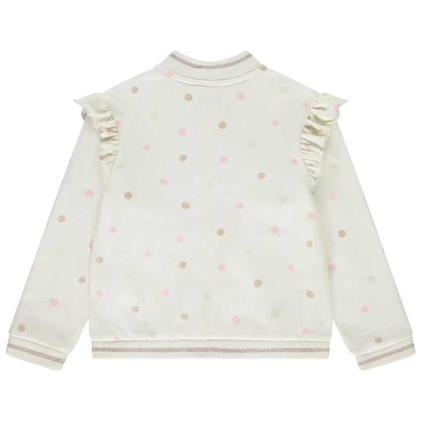 Gilet estilo teddy en felpa estampada de conchas para niña 