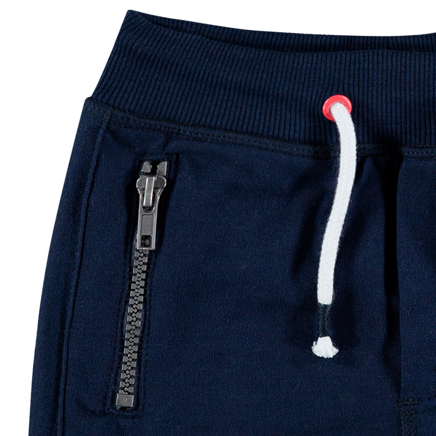 Chándal de felpa con inscripción bordada y bolsillos con cremallera 