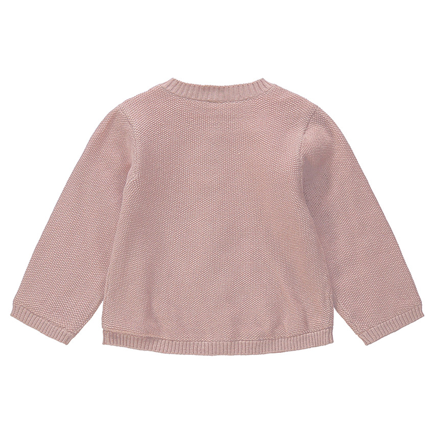 Gilet en maille doublé jersey avec nuage brodé  Additional Gilet en maille doublé jersey avec nuage brodé