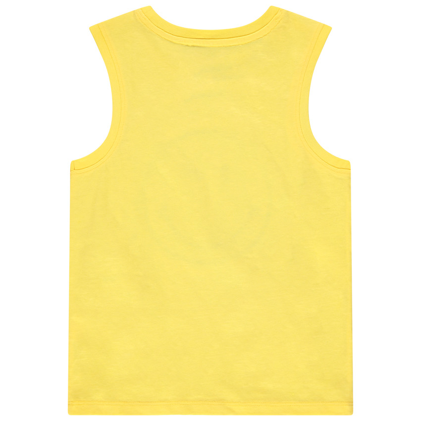 Camiseta sin mangas estampado Smiley  