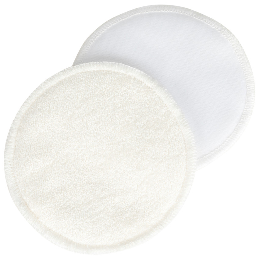 Discos de lactancia lavables de fibra de bambú x6 