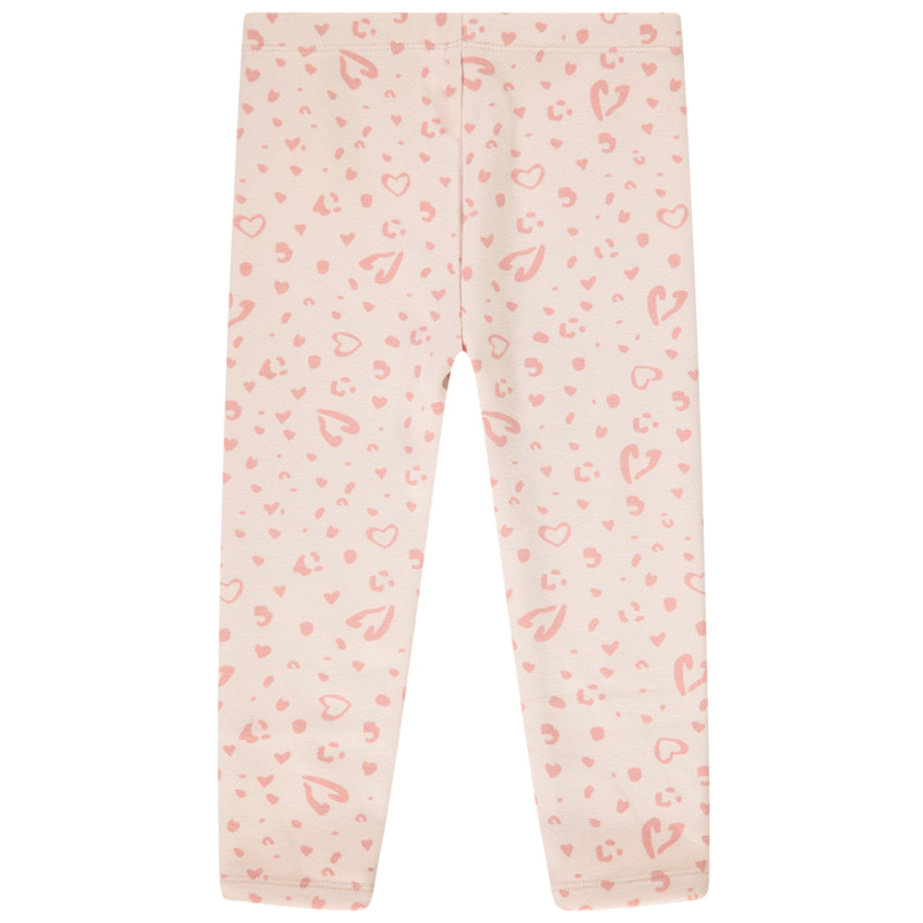 Calecon en jersey imprime coeurs pour bebe fille Orchestra