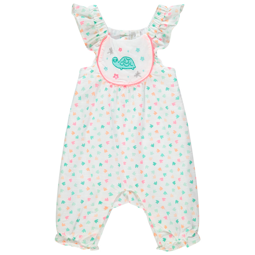 Pelele largo estampado con tortuga bordada  Additional Pelele largo estampado con tortuga bordada