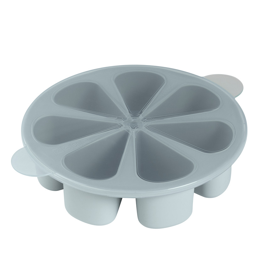 Moule de conservation multiportions 7 x 100ml en silicone vert 