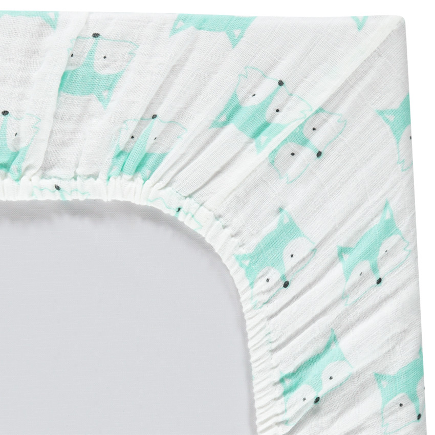 Funda para el cambiador totalmente estampada con zorros 