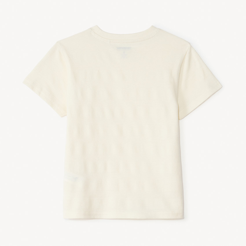 Camiseta de manga corta lisa con bolsillo para niño 