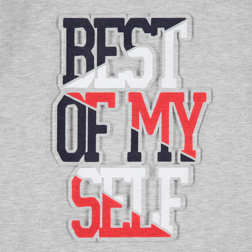 Sudadera de felpa con inscripción de estilo campus 