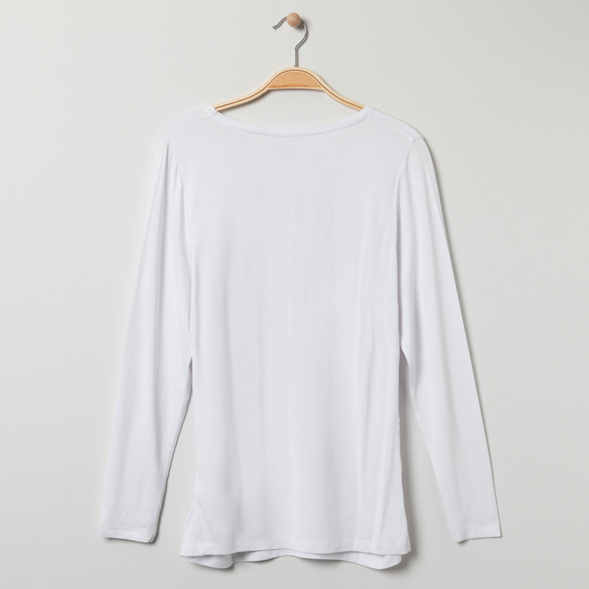 T-shirt de grossesse manches longues à message printé  