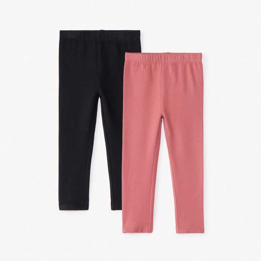 Lote de 2 calzoncillos de felpa lisa para bebé niña 