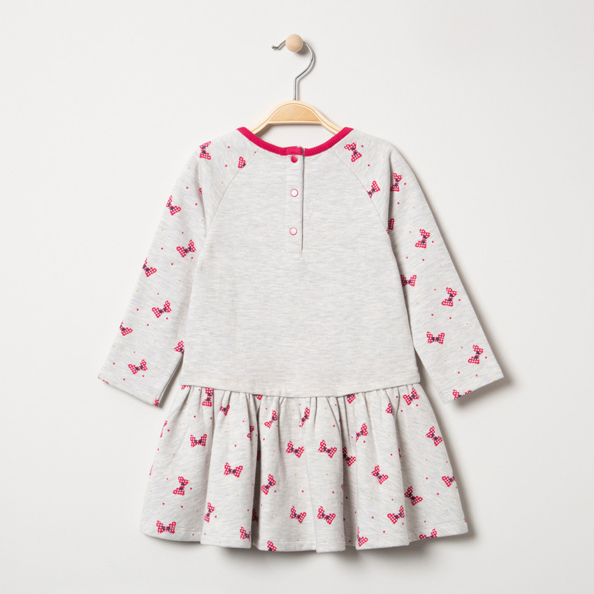 Vestido de manga larga con lazos estampados y Minnie Disney de lentejuelas  Additional Vestido de manga larga con lazos estampados y Minnie Disney de lentejuelas