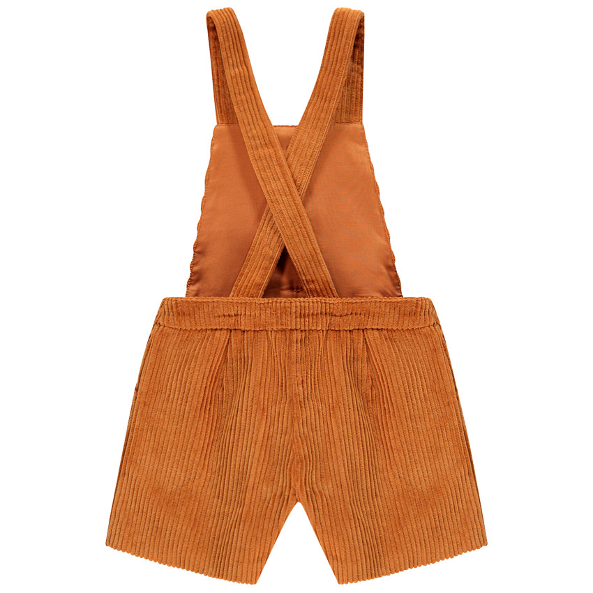 Pelele corto de terciopelo para niña 