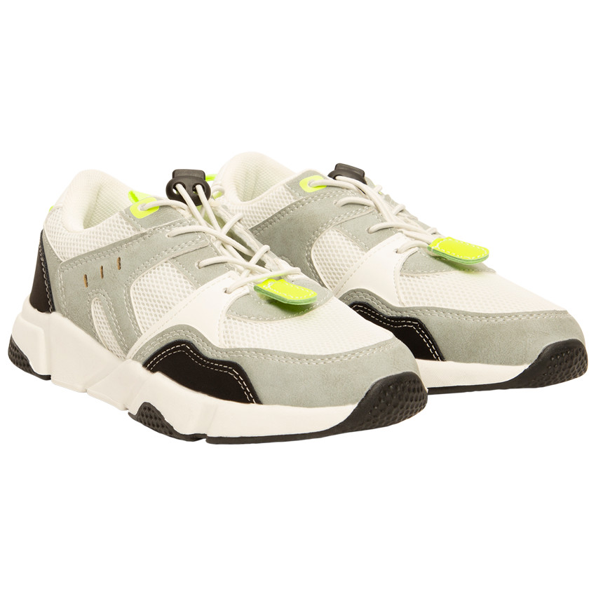 Zapatillas deportivas con cordones elásticos y tope para niño 