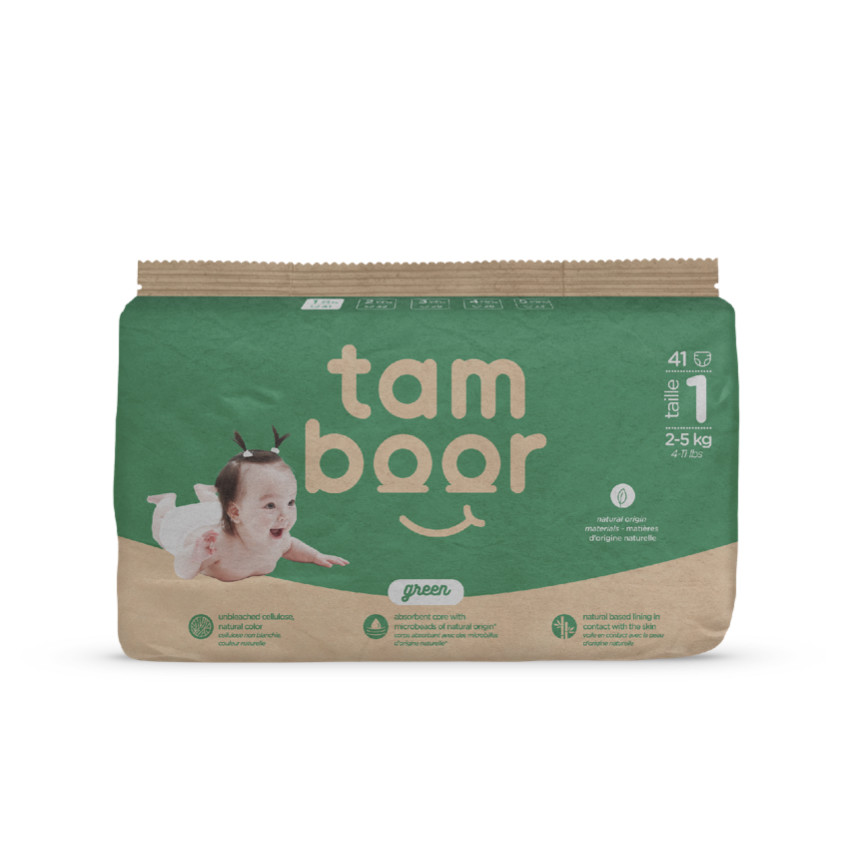 Pañales Green T1 para recién nacido - x41 