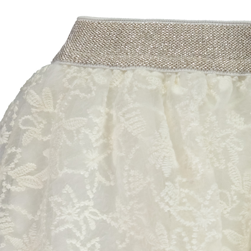 Falda de tul bordado para bebé niña 