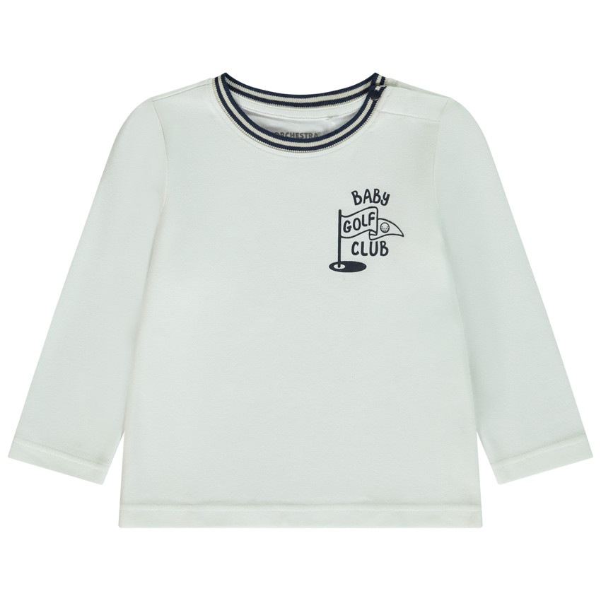 T-shirt manches longues esprit polo pour bébé garçon 
