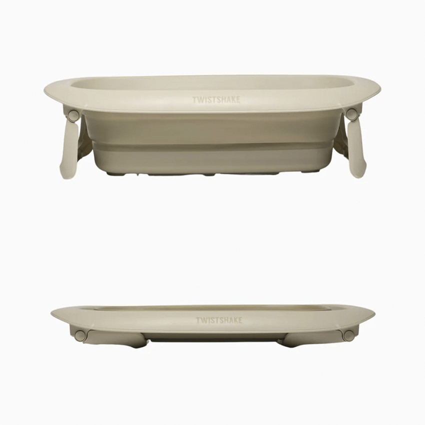 Bañera plegable 30L beige pastel 