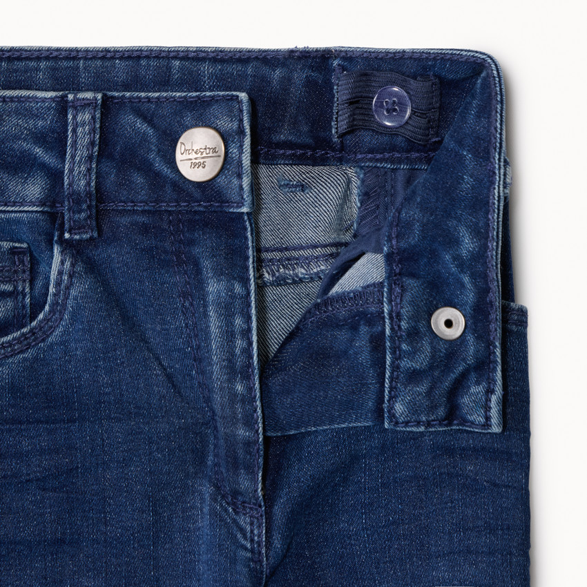 Pantalones vaqueros de corte acampanado para niña 