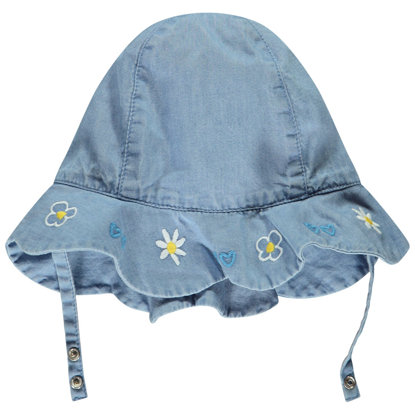 Charlotte de chambray bordada y festoneada para bebé niña  Additional Charlotte de chambray bordada y festoneada para bebé niña