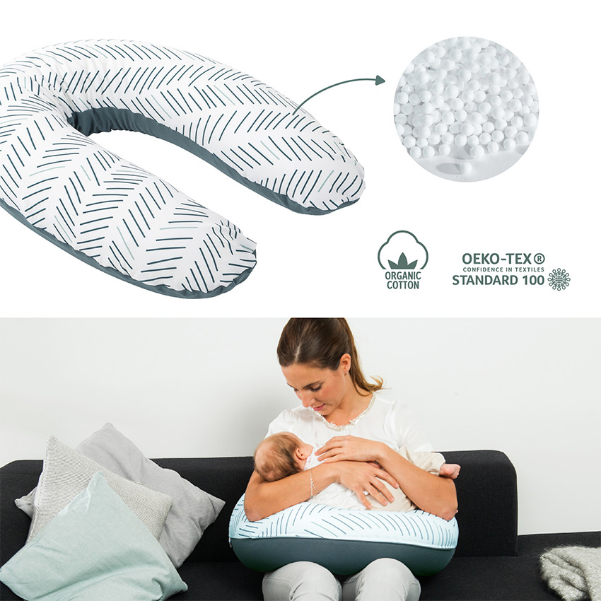 Cojín de lactancia Doomoo - Ethnic petrol 