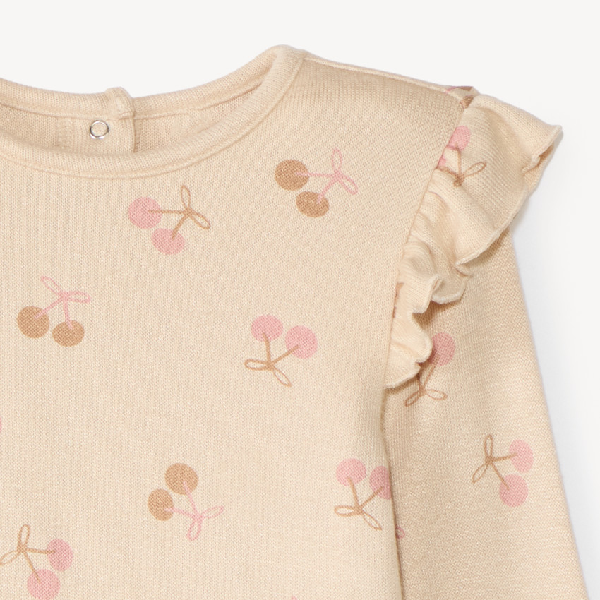 Camiseta de manga larga para bebé niña con estampado divertido 