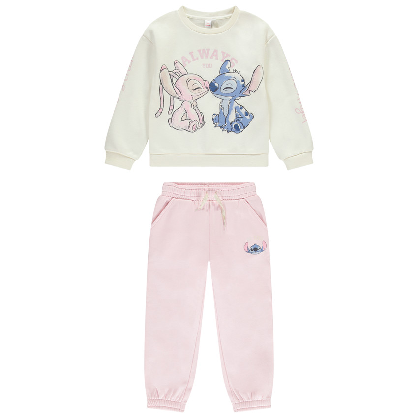 Conjunto de jogging y sudadera Stitch Disney para niña 