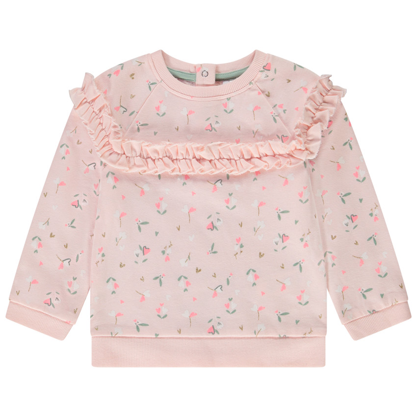 Sudadera de felpa estampado floral para bebé niña  Additional Sudadera de felpa estampado floral para bebé niña