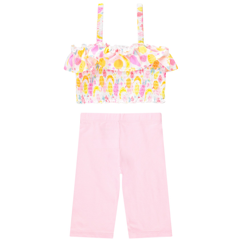 Ensemble de plage débardeur + legging pour fille 