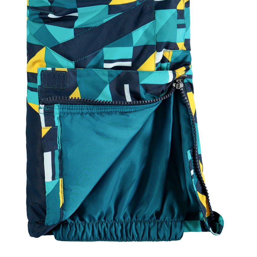 Mono de esquí estampado con forro micropolar 