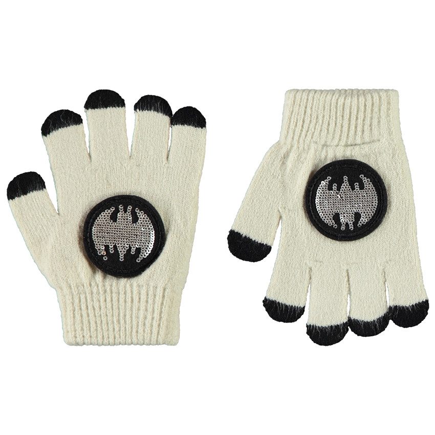 Guantes de punto con parche de lentejuelas Batman Warner para niño  Additional Guantes de punto con parche de lentejuelas Batman Warner para niño