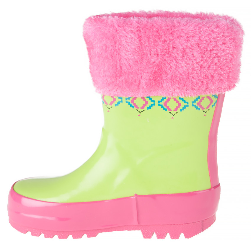 Botas de agua de pelo sintético con impreso 