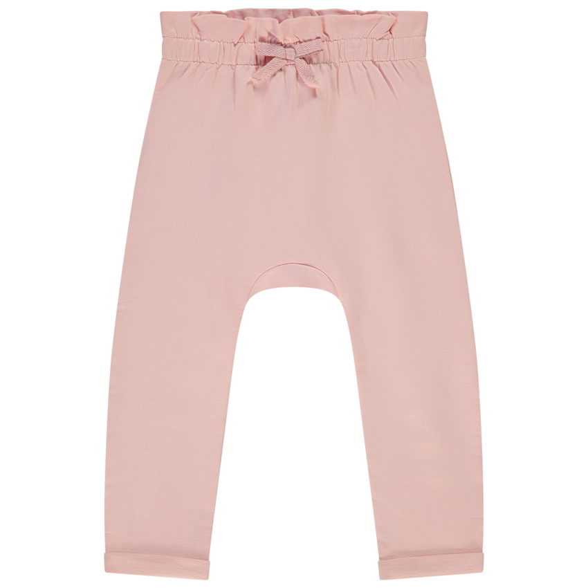 Jogging de felpa con cintura volante para bebé niña 