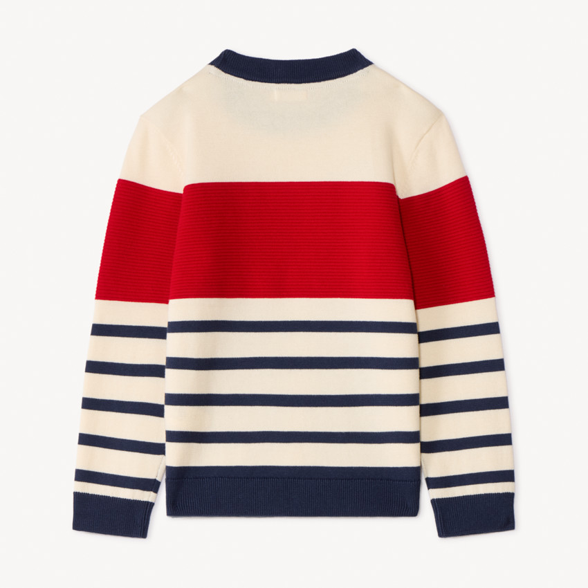 Jersey de rayas de punto fantasía para niño 