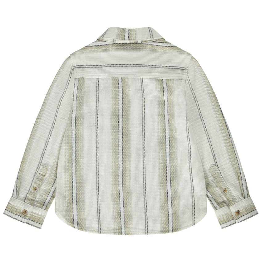 Chemise manches longues en coton piqué pour garçon 