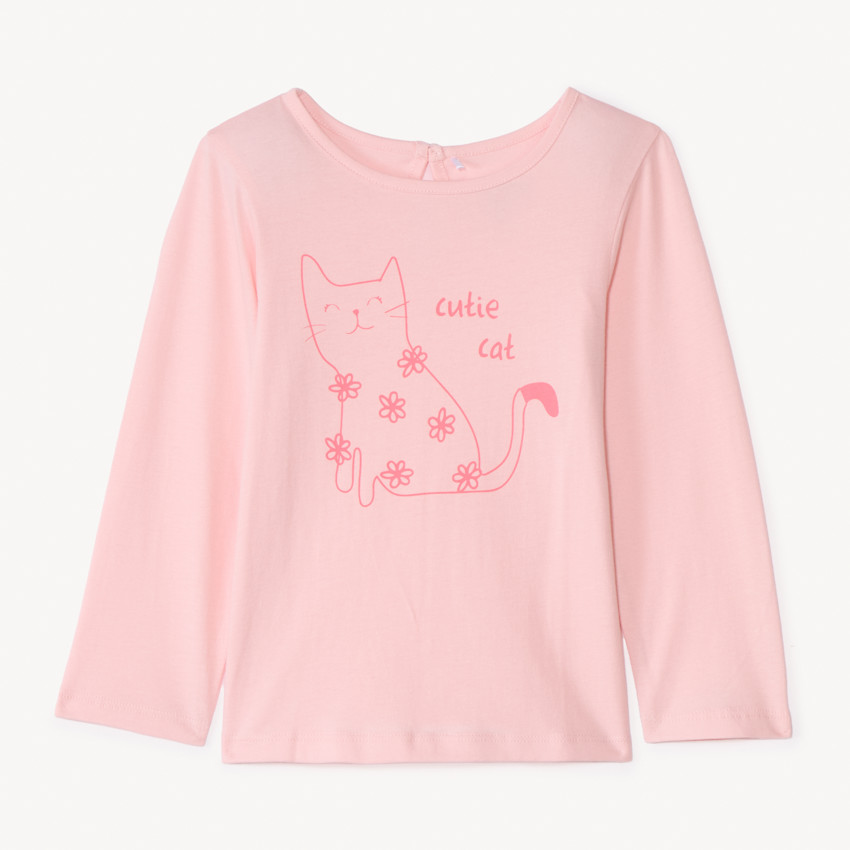 T-shirt manches longues printé pour bébé fille 