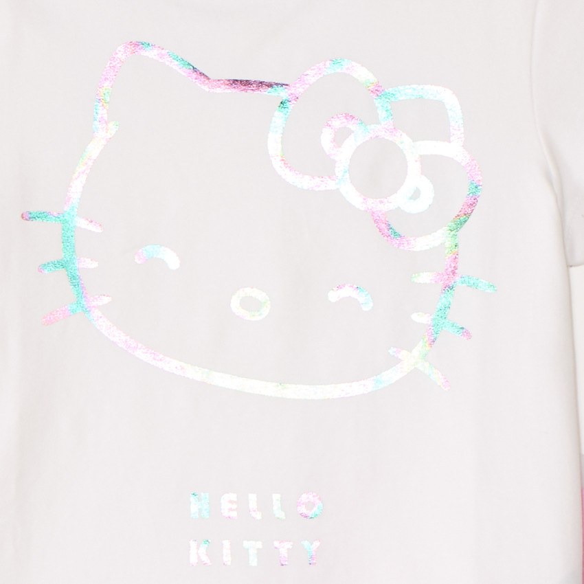 Conjunto de 2 piezas de piyama camiseta + short Hello Kitty para niña 