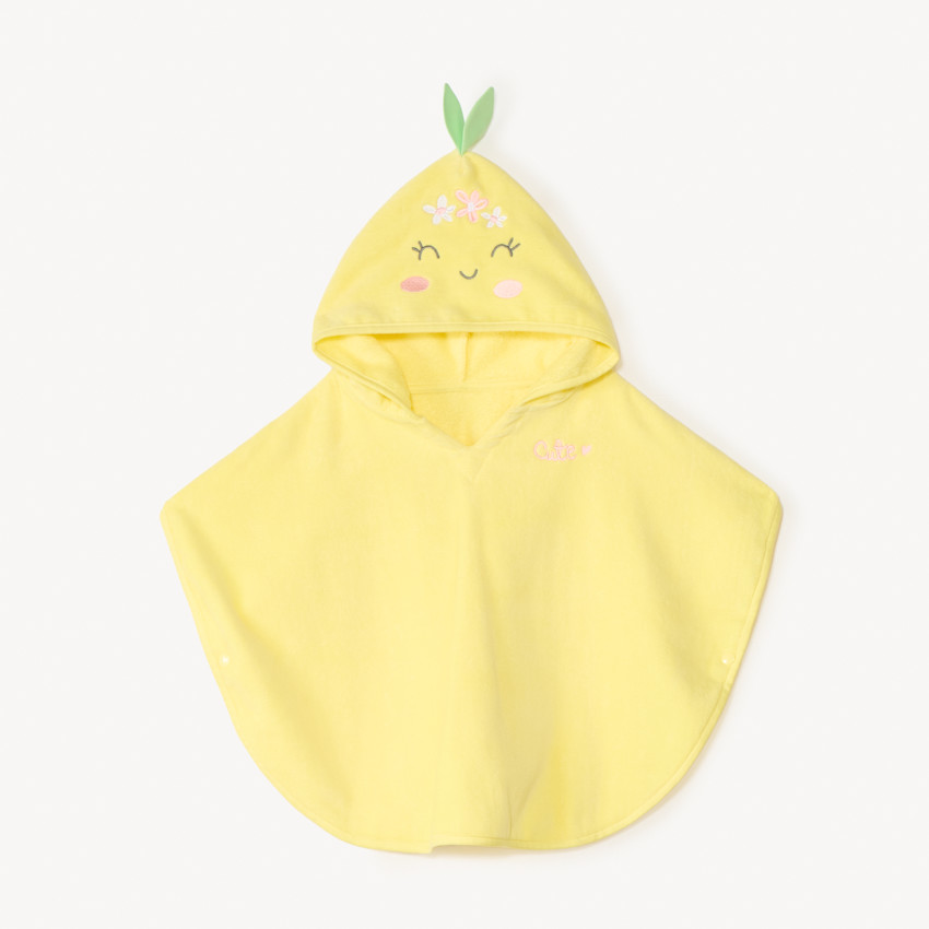 Capa de baño divertida en forma de limón para niña. 