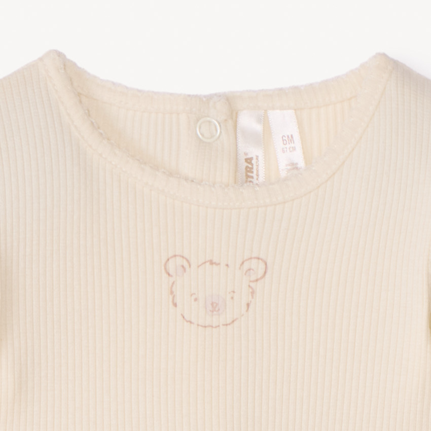 Vestido 2 en 1 con estampado de ositos para niña bebé 