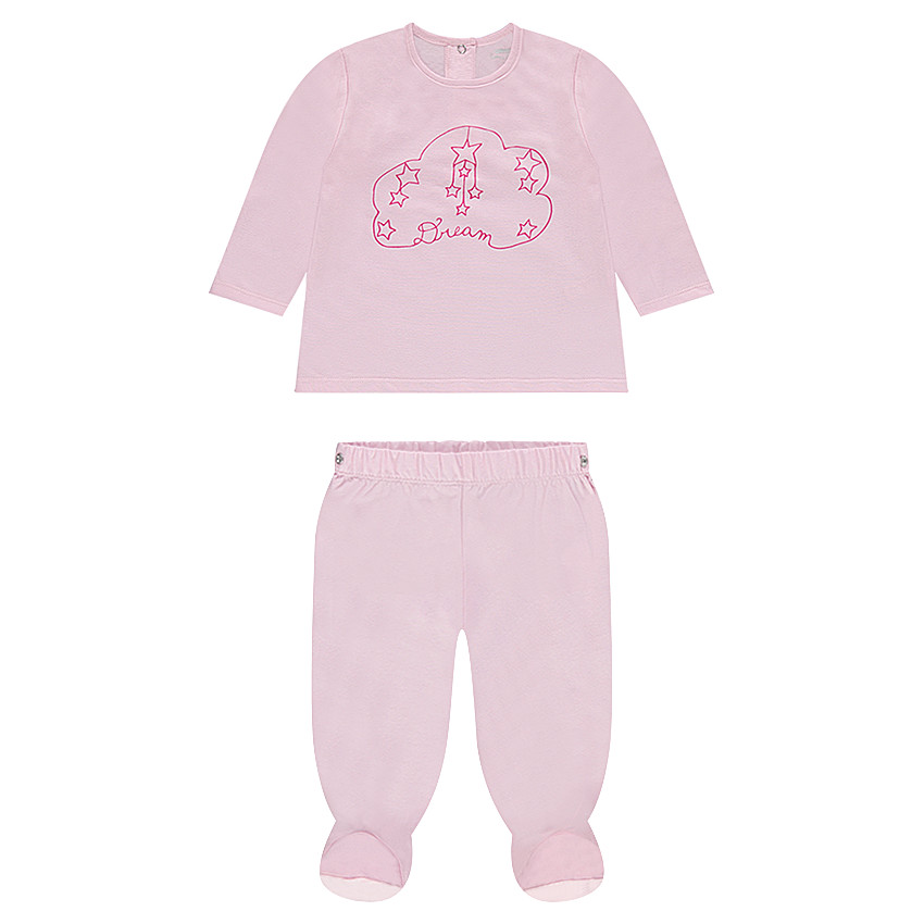 Pijama de punto con nube estampada  Additional Pijama de punto con nube estampada