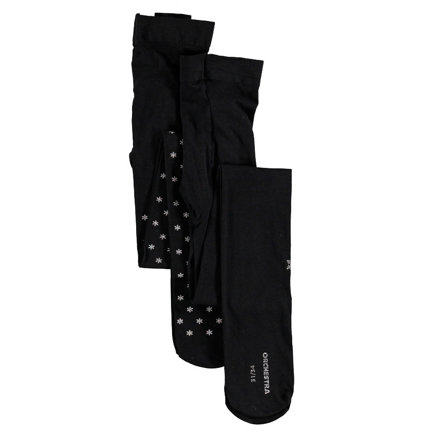 Lot de 2 collants fins noirs 
