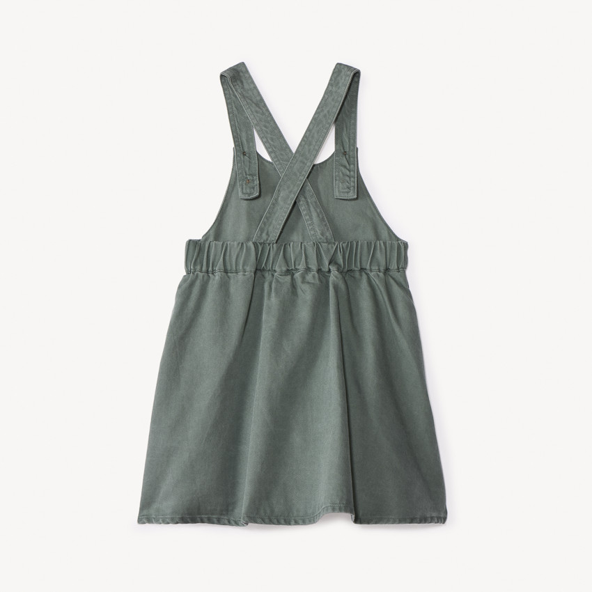 Robe à bretelles croisées et nœud pour bébé fille 